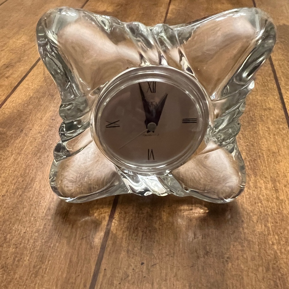 Glass Mikasa clock